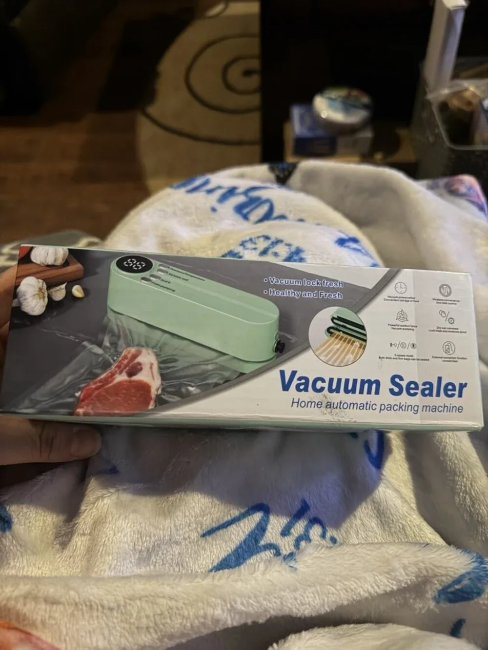 Mini Vacuum Sealer Rechargeable Food Saver w/ Inflation Pump, Needle & Nozzle